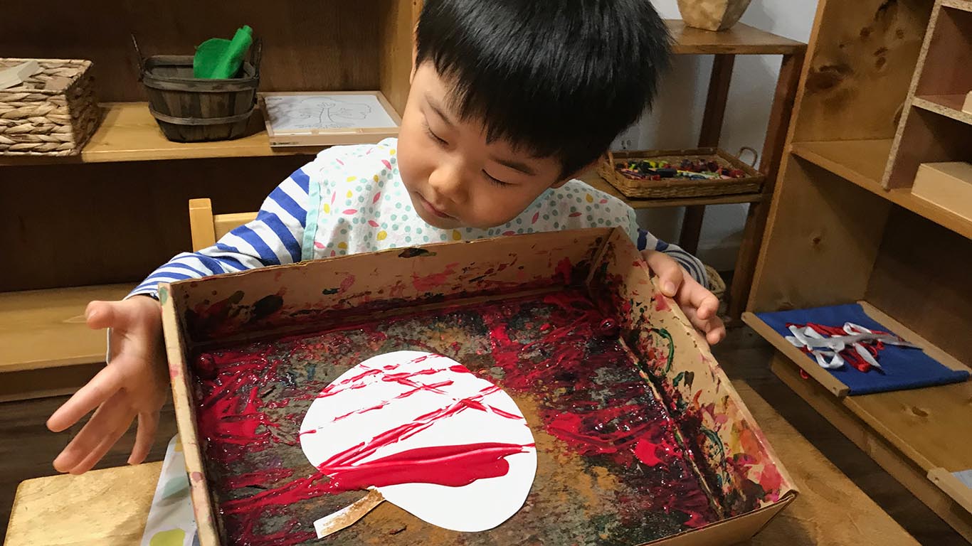 Marble Painting - The School of Montessori